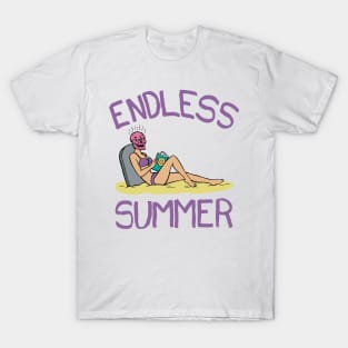 Endless Summer - Hottest Skull Headed Bikini Babe T-Shirt